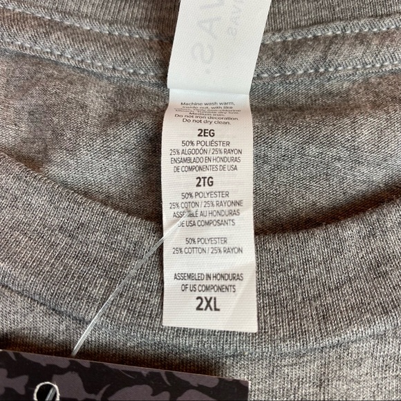 Flying Fisherman Adult 2XL T-Shirt Fishing Gray Long Sleeve Blue Logo Poly Blend - Picture 6 of 8